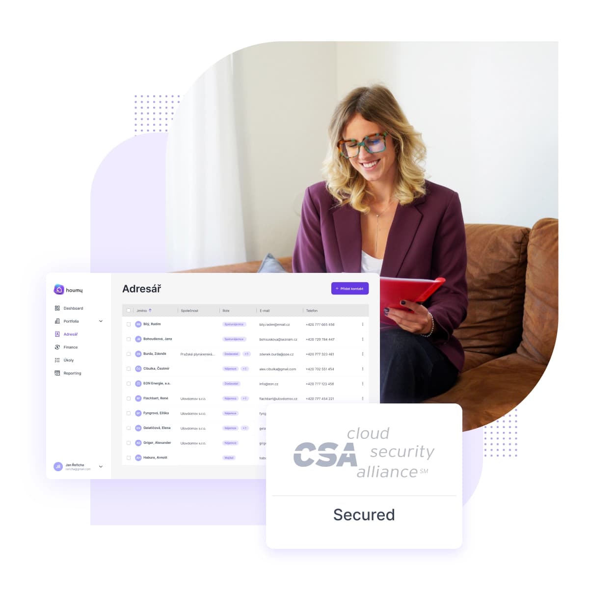 Dokumenty a kontakty na jednom místě